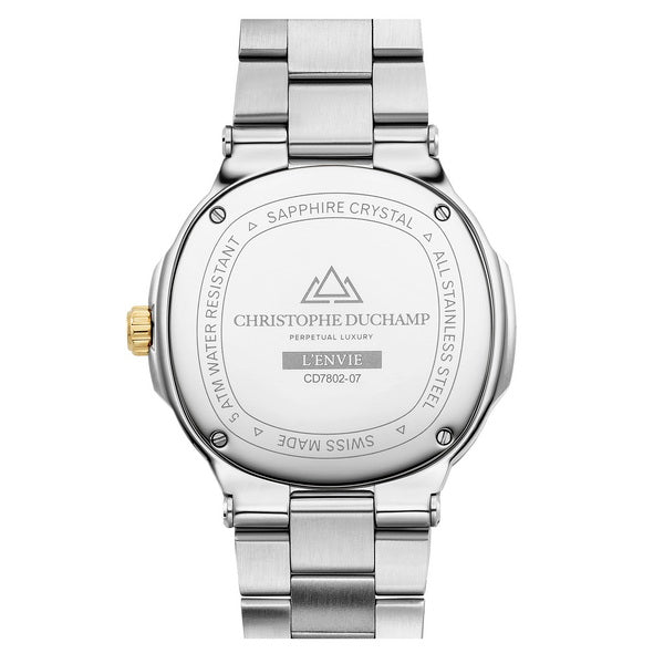 Christophe Duchamp L'envie Moonphase - Blue Dial & 316L Stainless Steel Strap