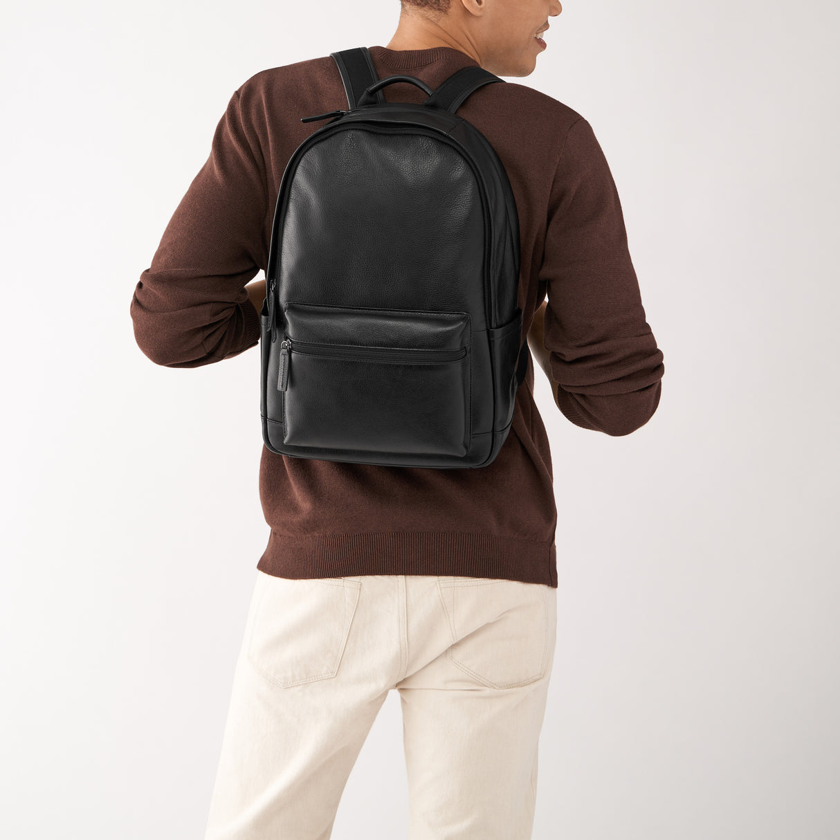 Fossil Buckner Black Backpack