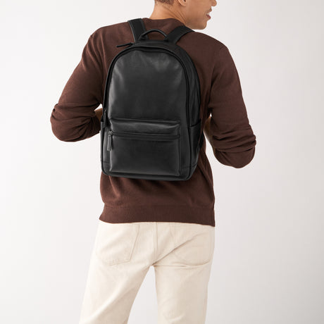 Fossil Buckner Black Backpack