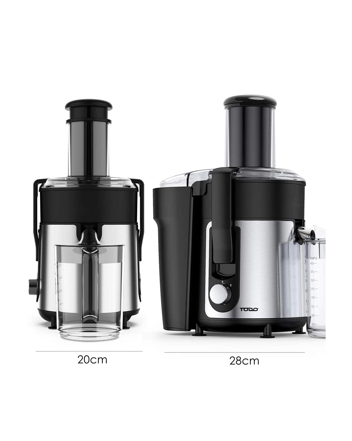 TODO 800W Stainless Steel Juicer Healthy Electric Juice Extractor 1L Jug