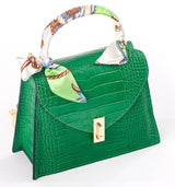 Bosccolo Handbag - Green Croco