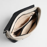Canvas & Leather Flap Backpack - Ivory