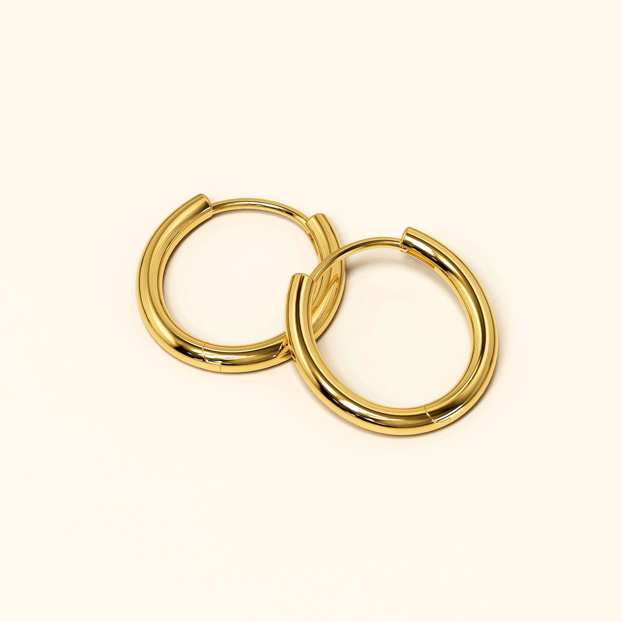 Bullion Gold Circle Gold Dangle Hoop Earrings