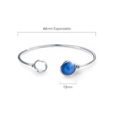 Krystal Couture Pristine Bangle White Gold Embellished with Swarovski Crystals