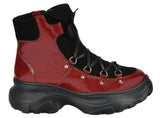 Bosccolo Womens Boots - Black/Red