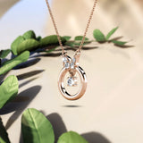 Krystal Couture A Thousand Butterfly Necklace Embellished with Crystals from SWAROVSKI in Rose Gold