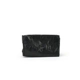 BAMEI Crinkled Roll-Top Crossbody Bag - Black