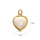 Bullion Gold Yin Yang Heart Gold Charm Necklace