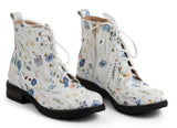 Bosccolo Womens Boots - White Flowers