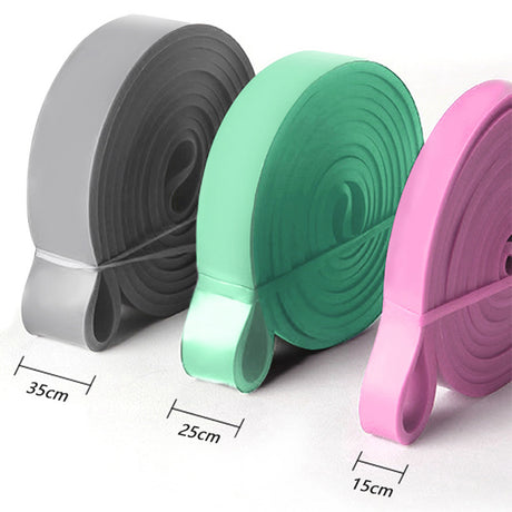 Heavy Duty Resistance Bands 3 Set Exercise Pilates Yoga Physio Band 9-36kg Carry Bag