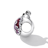 Solid 925 Signature Silver Antique Dixie Ladybird Charm