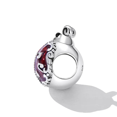 Solid 925 Signature Silver Antique Dixie Ladybird Charm