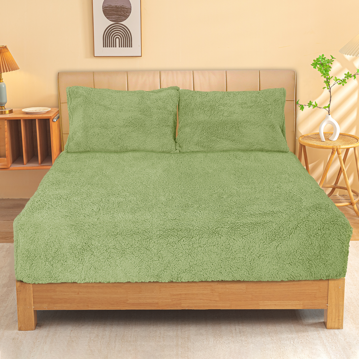 Ramesses Sherpa Fleece Combo Set - Green