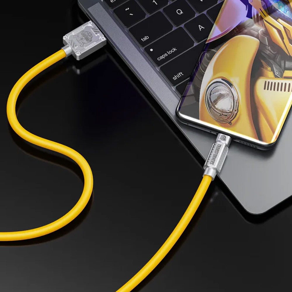 Transformers Type-C USB to Apple Charge Data Cable 1.5m 2.4A USB TF-A02 - Yellow