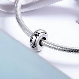 Solid 925 Sterling Silver Footprint Charm