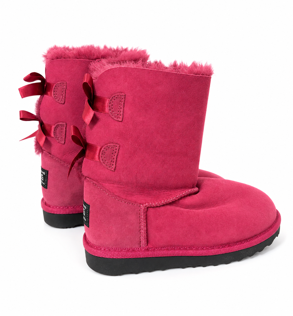 Australian Leather Ugg Classic Short Ribbon - Hot Pink - AU4