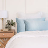 MULBERRY SILK PILLOW CASE TWIN PACK - SIZE: 51X76CM - SOFT BLUE