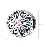Solid 925 Sterling Silver You Are My Best Friend FOREVER Inscription Heart CZ Charm