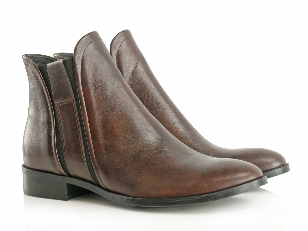 Bosccolo Womens Ankle Boots - Brown