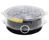 TODO 9L Steam Cooker Steamer 3 Tray 800W Power Dial Timer Healthy Stackable