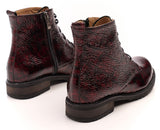 Bosccolo Womens Ankle Boots - Burgundy