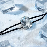 Krystal Couture Emerald-Cut Crystal Double Strap Bracelet Embellished with Swarovski Crystals