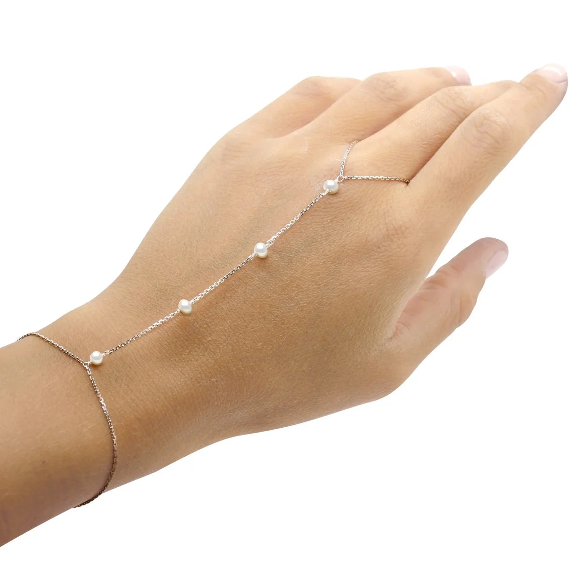 Bracelet 4 Pearl Freshwater Pearl White