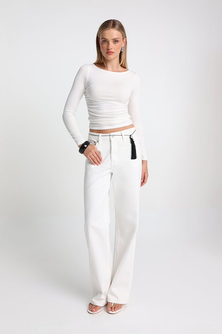 Madison The Label Lucca Top - White