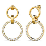 Boxed Orbit Earrings, Bracelet & Necklace Set with SWAROVSKI® Crystal in Gold