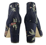 Bosccolo Womens Boots - Leaves Navy Blue