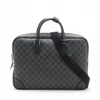 Gucci GG Monogram Briefcase - Black