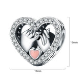 Solid 925 Sterling Silver Pinky Promise Pandora Inspired Charm