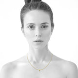 Bullion Gold Initials Brick Alphabet Letter Necklace Gold Layered Steel Jewellery