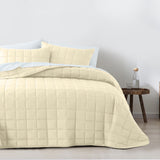 Royal Comfort Coverlet Set - Queen - Beige