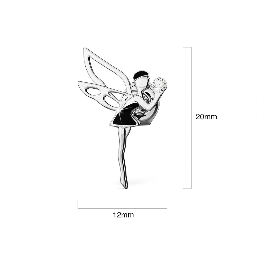 Boxed Tinkerbell Necklace and Earrings Set Embellished with SWAROVSKI® Crystals