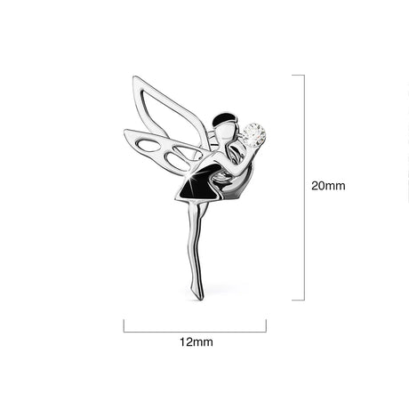 Boxed Tinkerbell Necklace and Earrings Set Embellished with SWAROVSKI® Crystals