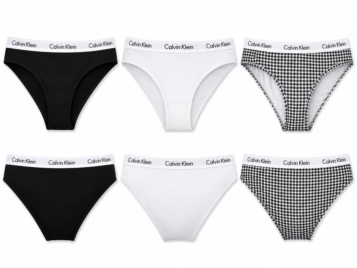 CAROUSEL BIKINI 3PK  - GREY HTR/ LAVENDER BLUE /CONFETTI CK + BLACK