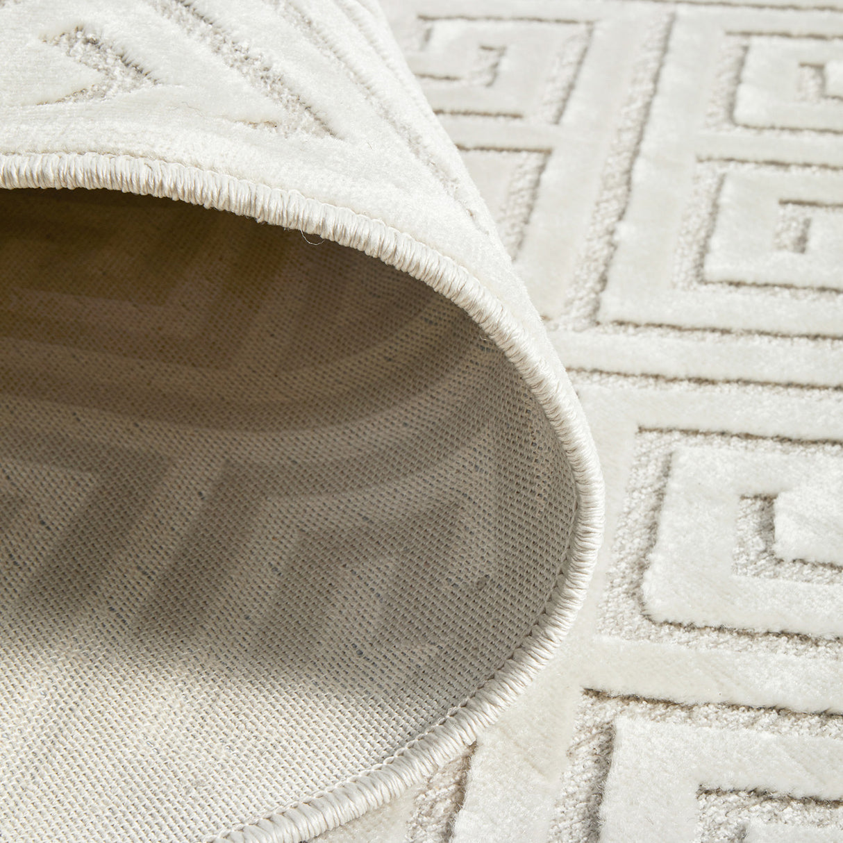 York Alice Natural White Rug