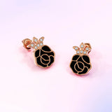Krystal Couture Rosie Stud Earrings Embellished with Swarovski Crystals