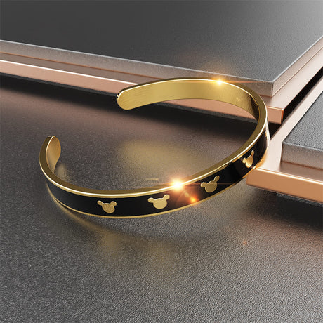 Boxed Beauty with Love Earrings and Bangle Set in White Gold