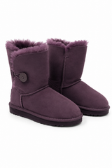 Australian Leather Ugg 1Button Leather - Purple - AU4