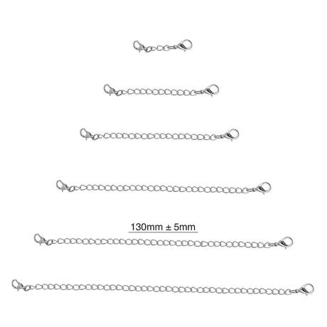 Obsession Necklace Extender Encased in 18k White Gold - 100mm