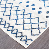 Oasis 453 White Blue Rug