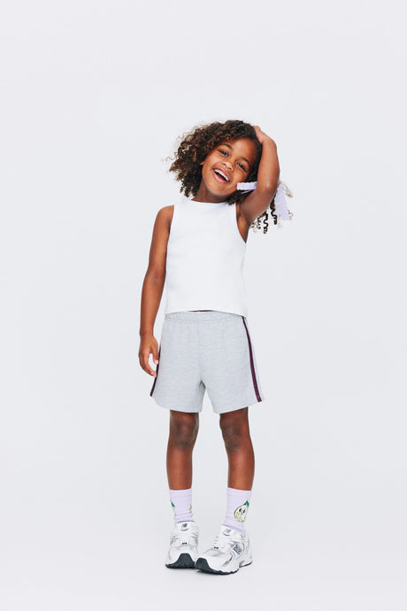 Cotton On Kids Girls Fitted Essential Tank - White Rib