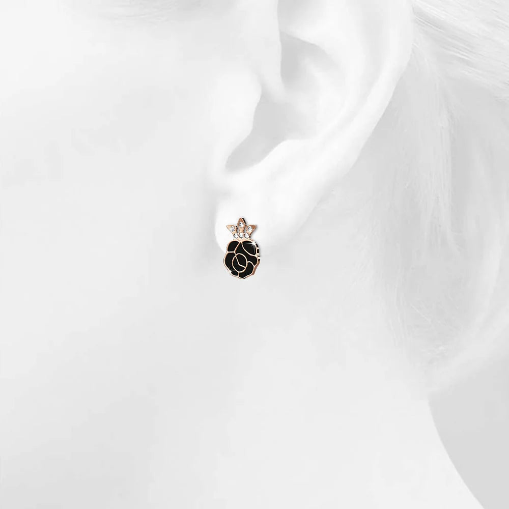 Krystal Couture Rosie Stud Earrings Embellished with Swarovski Crystals