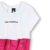 Karl Lagerfeld Girls Taffeta Special Occasion Dress - Pink