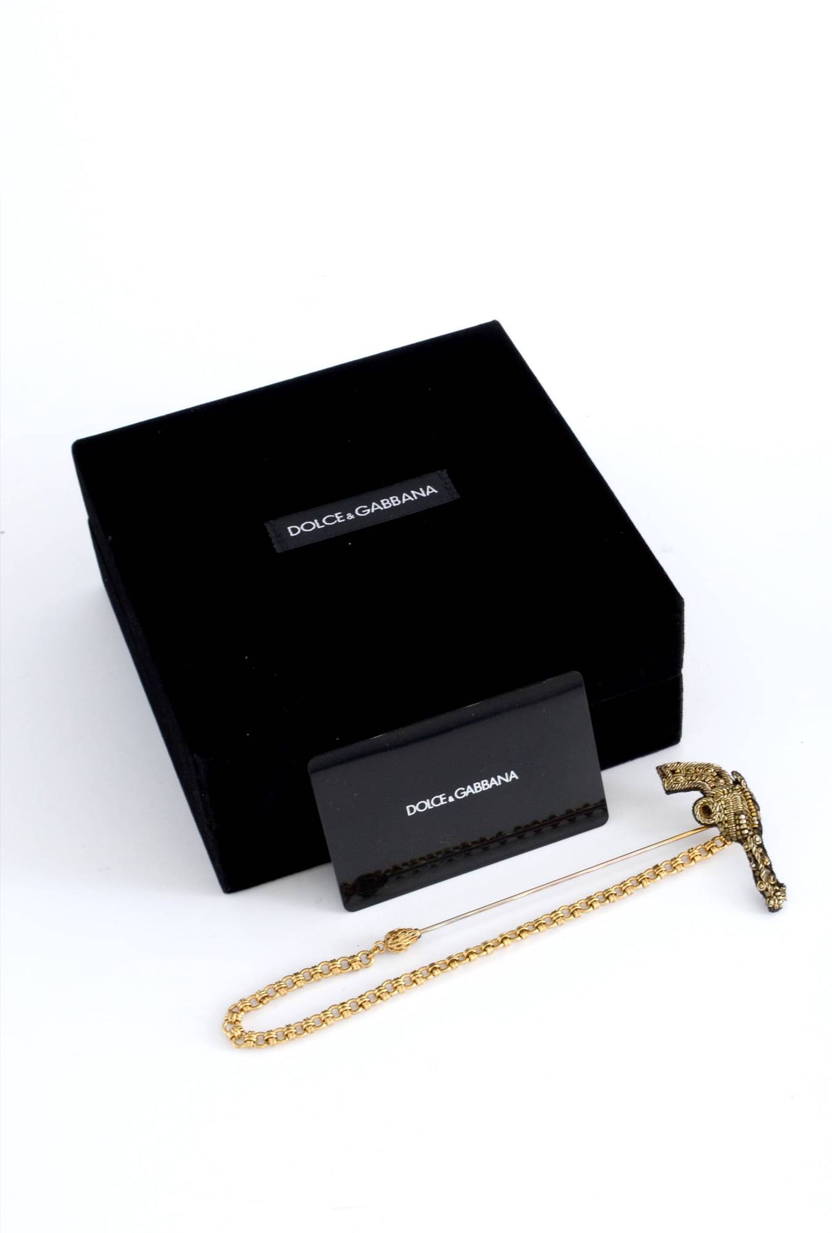 Dolce & Gabbana Men Jewel Gun Brooch