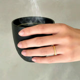 Bullion Gold Deva Glitter Textured Stacker Ring