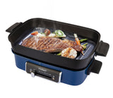 TODO 1400W 3-in-1 Electric Multifunction Cooking Pot BBQ Grill Pan Hot Pot