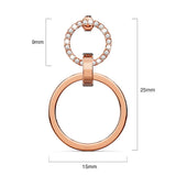Boxed Orbit of Radiance Earrings & Beauty Bracelet Set with SWAROVSKI® Crystal in Rose Gold